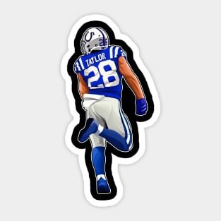 Jonathan Taylor #28 Runs Back Sticker